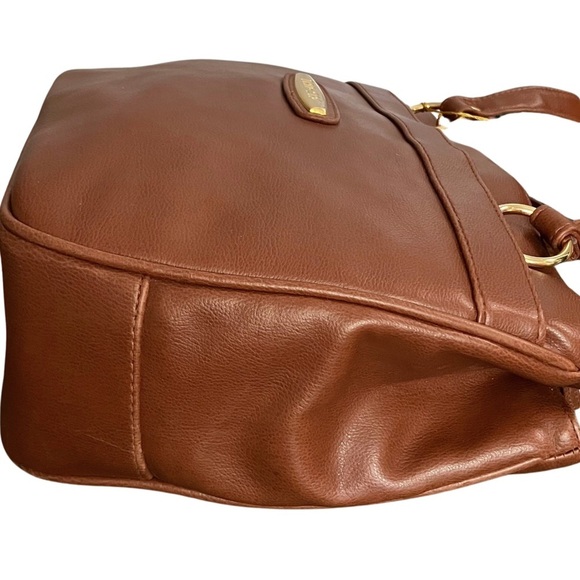 Vtg 90s Tandem of California TanSac Large Brown Shoulder Bag. Genuine leather. - Picture 7 of 12